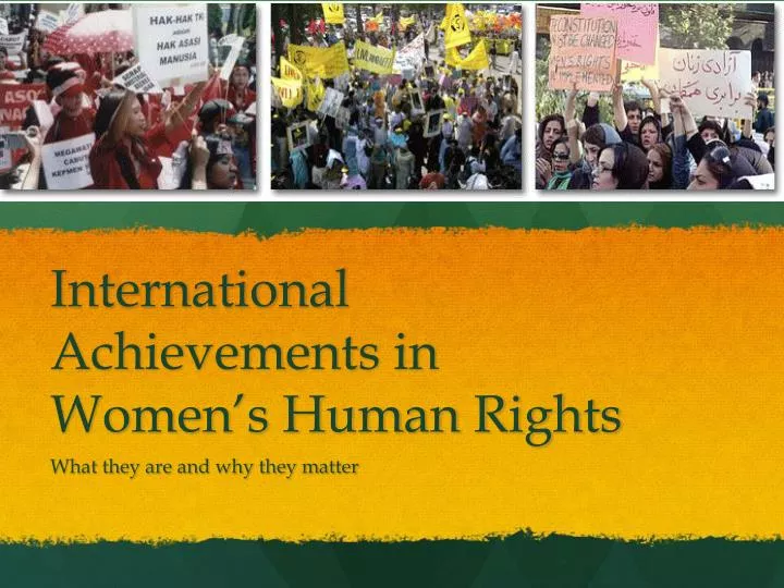 international achievements in women s human rights