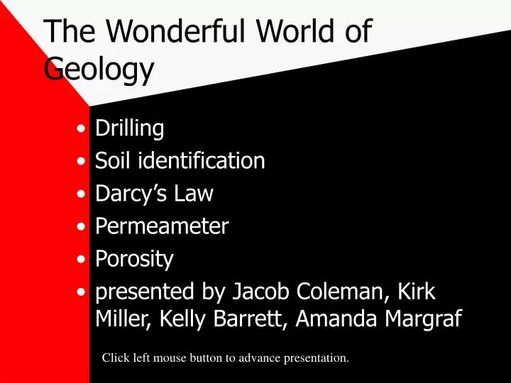 the wonderful world of geology