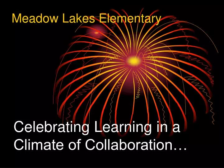 celebrating learning in a climate of collaboration