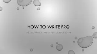 How to write F r Q