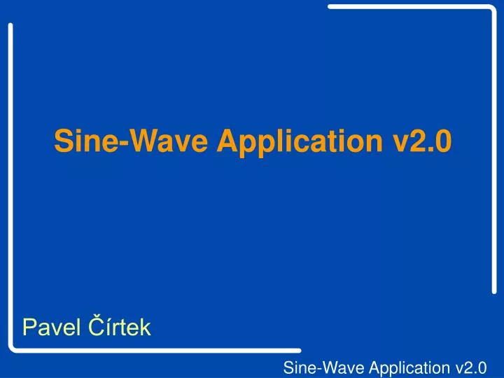 sine wave application v2 0