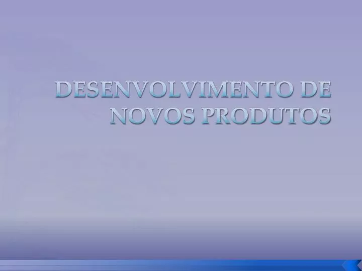 desenvolvimento de novos produtos