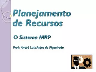 planejamento de recursos
