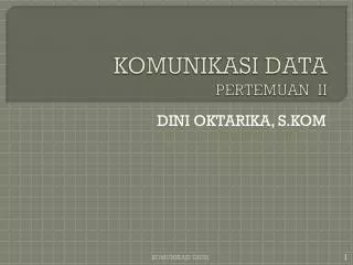 komunikasi data pertemuan ii