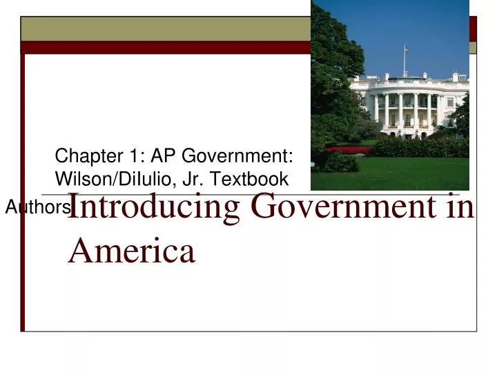 introducing government in america