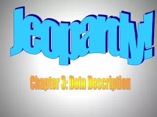 Chapter 3: Data Description