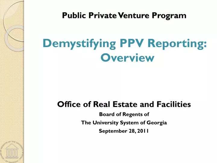 public private venture program