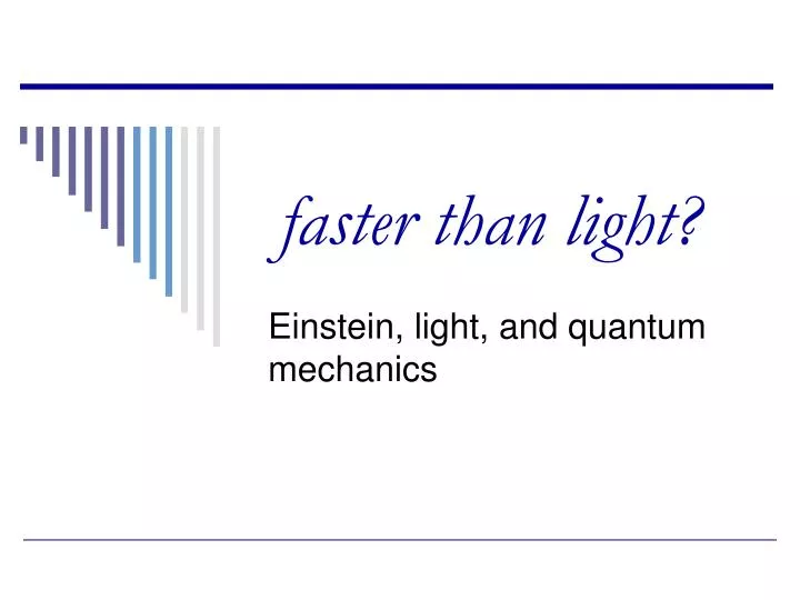 faster than light