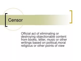 Censor