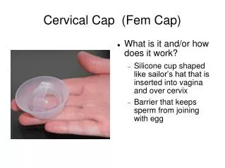 Cervical Cap (Fem Cap) ?