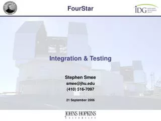 Integration &amp; Testing