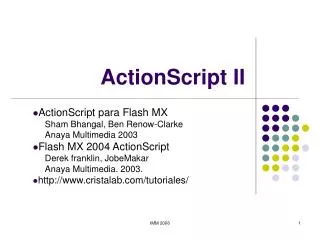 actionscript ii
