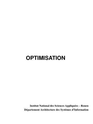 optimisation