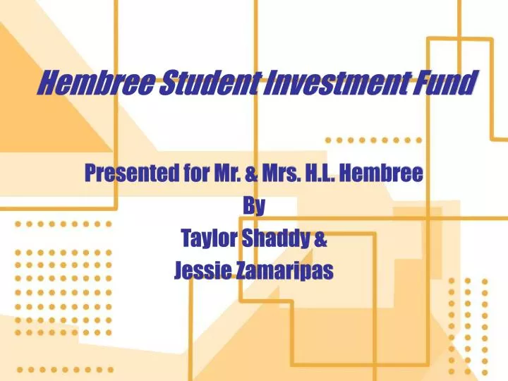 hembree student investment fund
