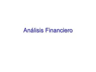 an lisis financiero