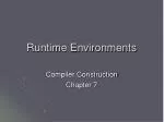 Runtime Environments - slide 1