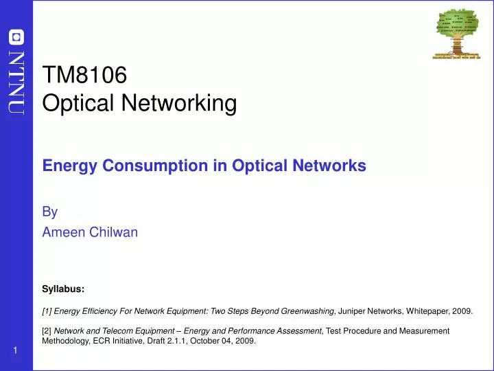 tm8106 optical networking