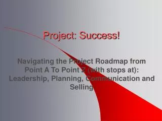 Project: Success!