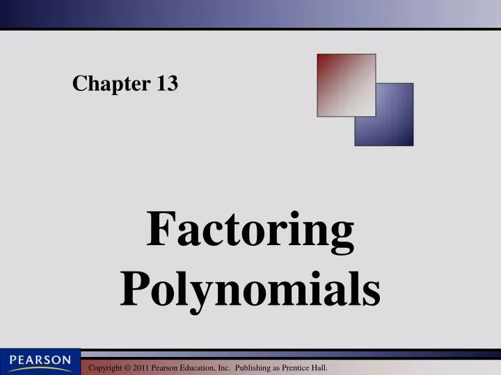 factoring polynomials