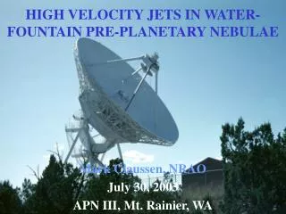 HIGH VELOCITY JETS IN WATER-FOUNTAIN PRE-PLANETARY NEBULAE