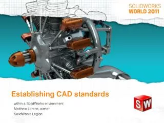 Establishing CAD standards