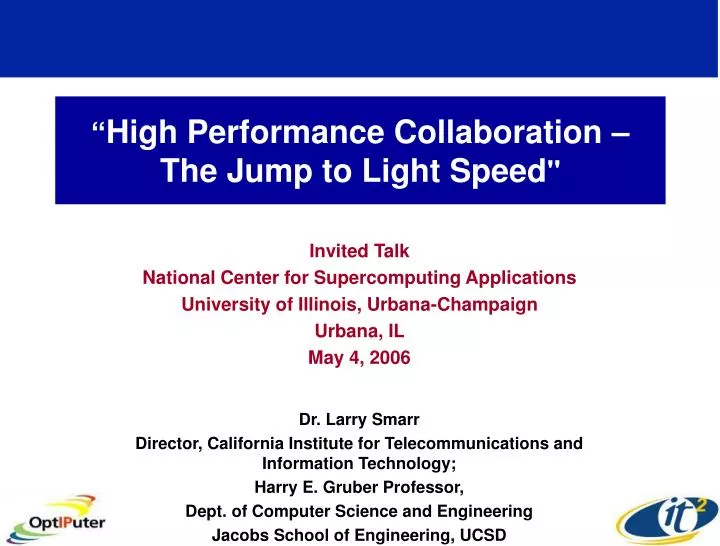 high performance collaboration the jump to light speed
