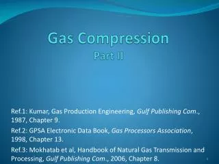 Gas Compression Part II