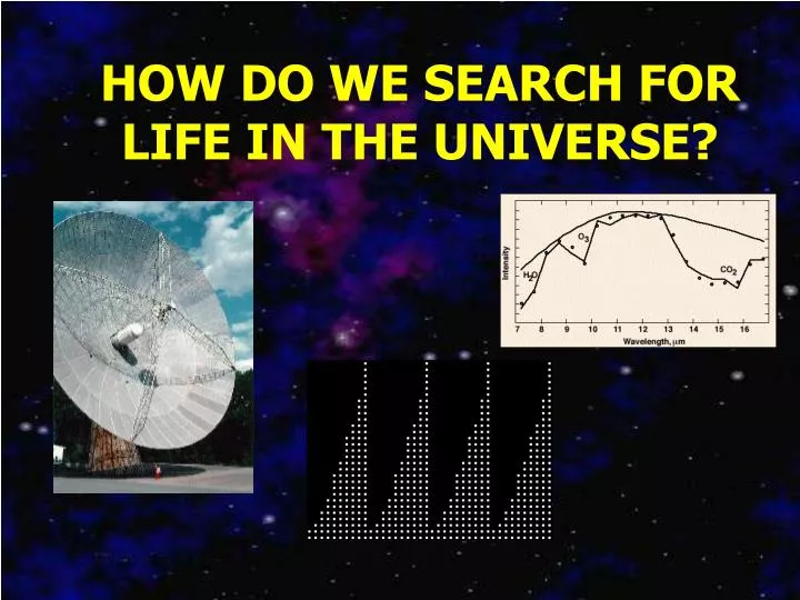 how do we search for life in the universe