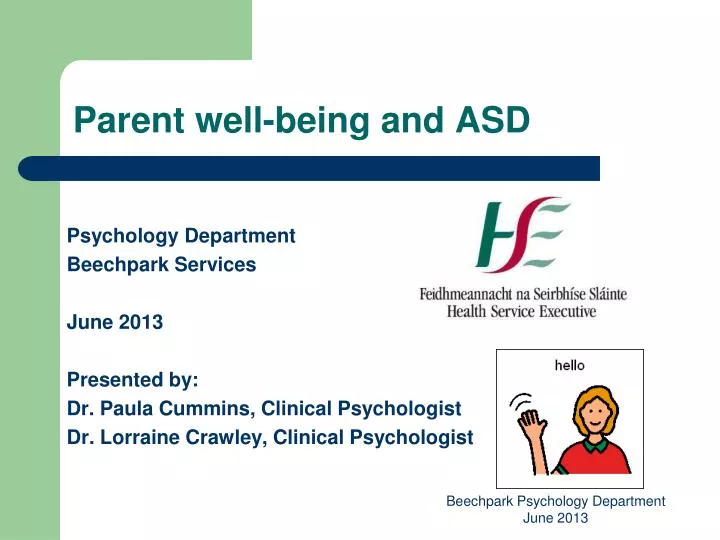 parent well being and asd