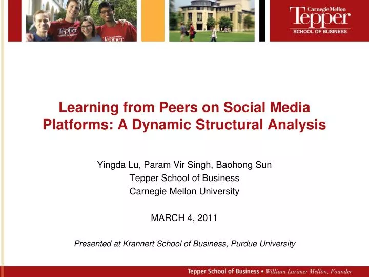 learning from peers on social media platforms a dynamic structural analysis