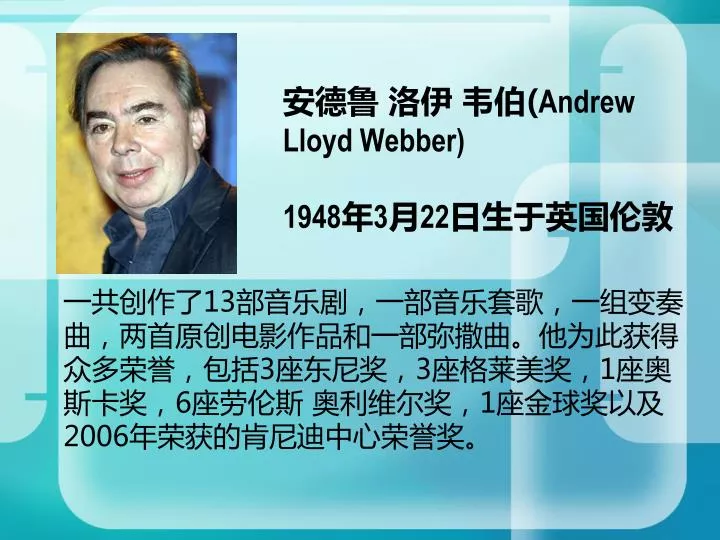 andrew lloyd webber 1948 3 22