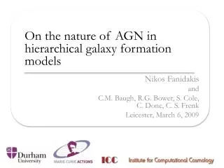 On the nature of AGN in hierarchical galaxy formation models