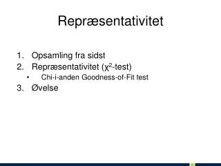 repr sentativitet
