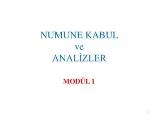 numune kabul ve anal zler