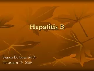 Hepatitis B