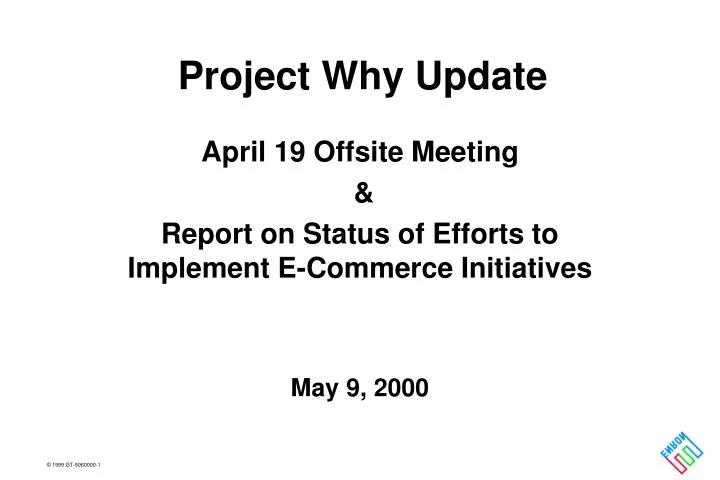 project why update