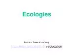 Ecologies - slide 1