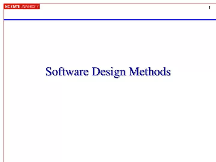 software design methods