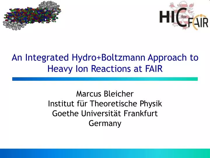 an integrated hydro boltzmann approach to heavy ion reactions at fair