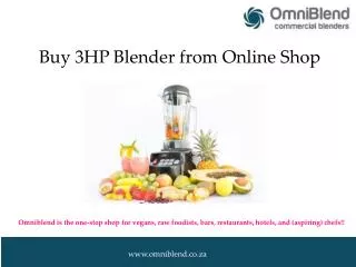 Buy 3HP Blender from Online Shop