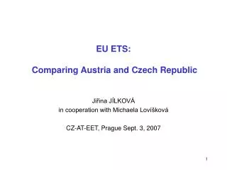 EU ETS: Comparing Austria and Czech Republic
