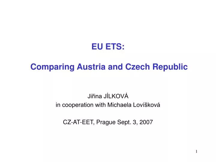 eu ets comparing austria and czech republic