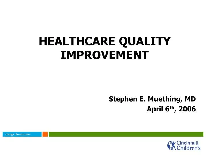 healthcare quality improvement