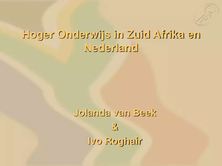 hoger onderwijs in zuid afrika en nederland
