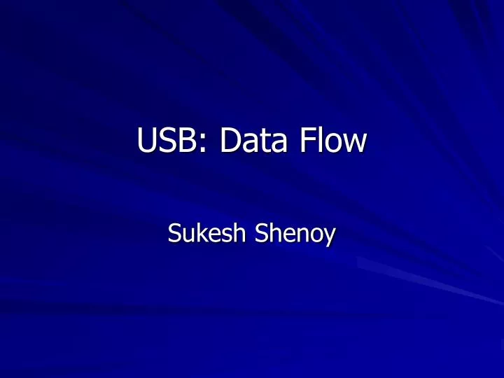 usb data flow
