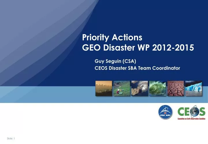 priority actions geo disaster wp 2012 2015