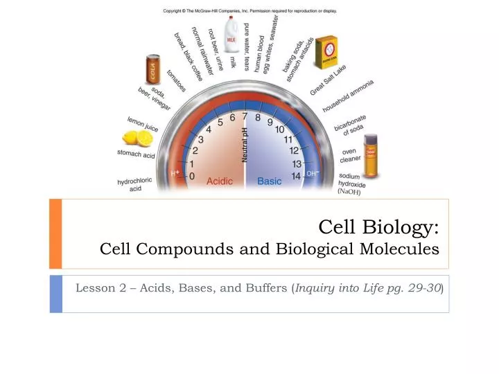 cell biology cell compounds and biological molecules