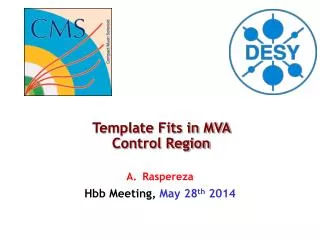 Template Fits in MVA Control Region