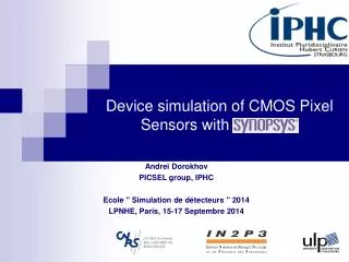 Device simulation of CMOS Pixel Sensors with synopsys