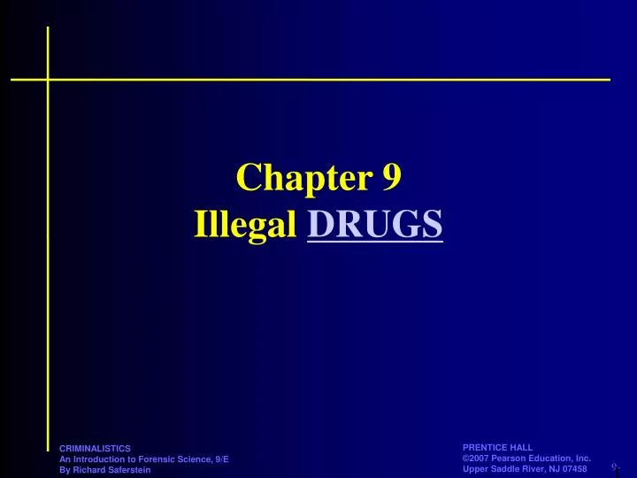 chapter 9 illegal drugs